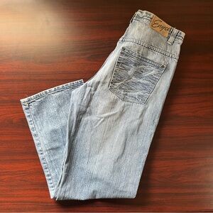 Vintage Enyce Jeans Blue Denim Baggy Loose Wide Leg Streetwear Size 36